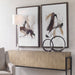 Uttermost Burgundy Interjection Abstract Prints, Set/2 41440