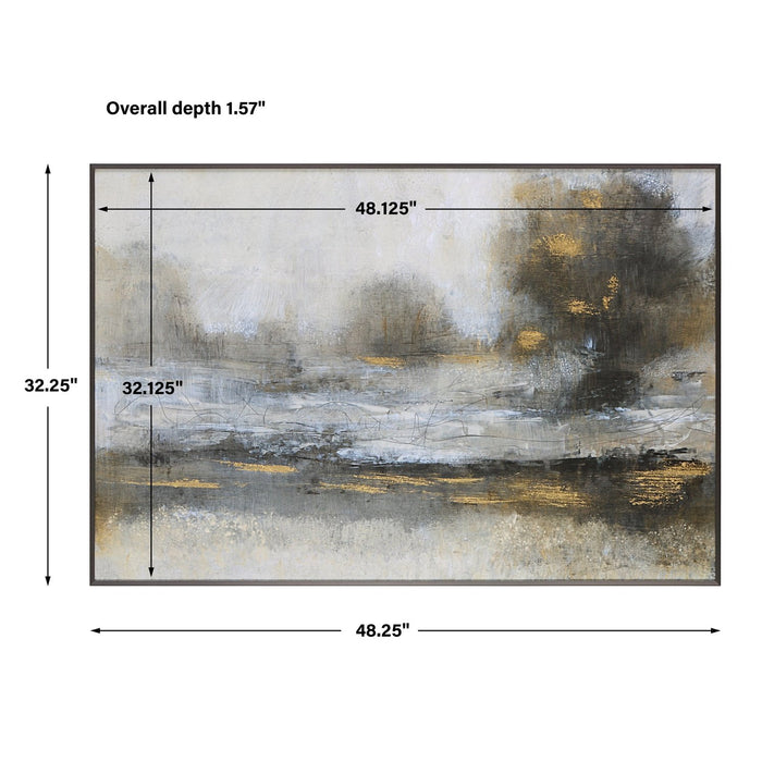 Uttermost Gilt Misty Landscape Framed Print 41437
