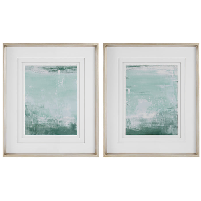 Uttermost Coastal Patina Modern Framed Prints, S/2 41439