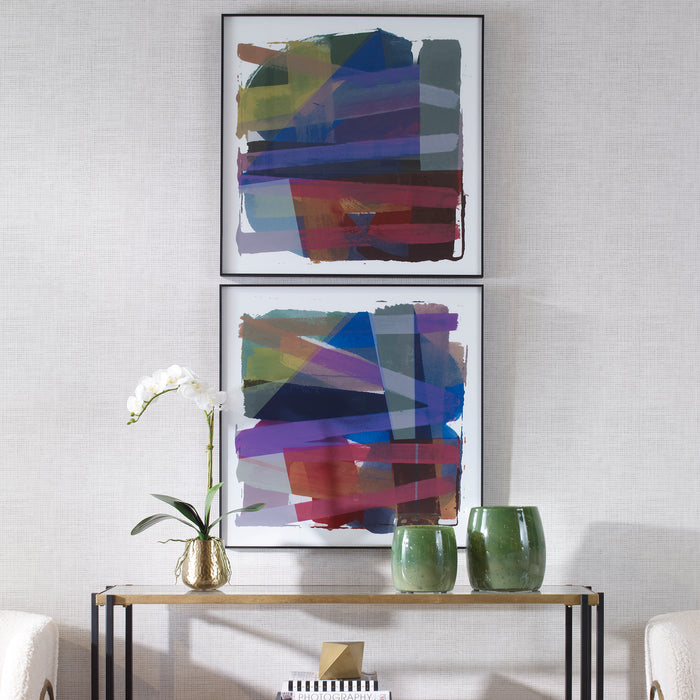 Uttermost Vivacious Abstract Framed Prints, Set/2 41449
