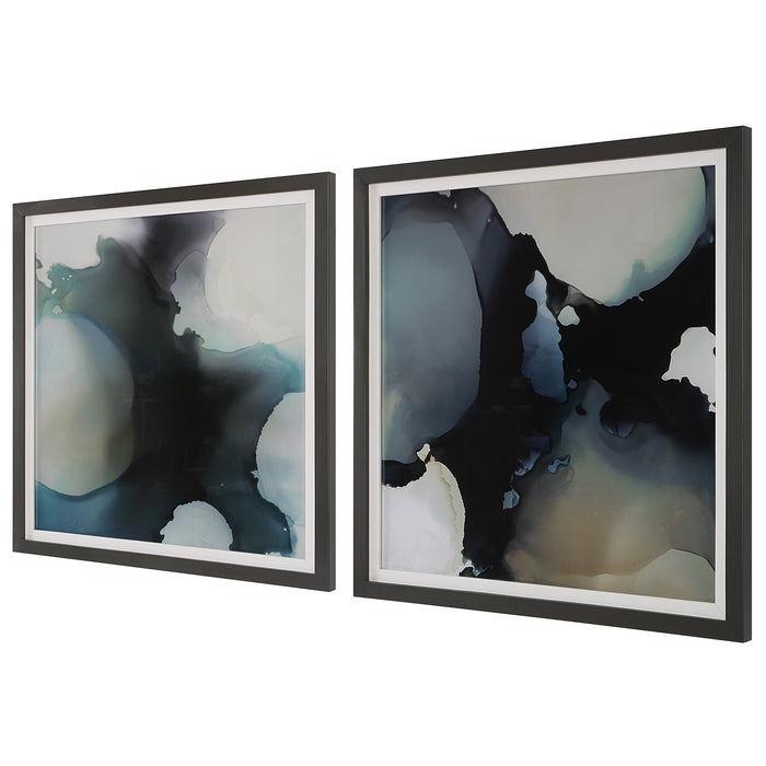 Uttermost Telescopic Abstract Framed Prints, Set/2 41458