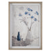 Uttermost Blue Flowers In Vase Framed Print 32287