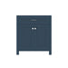 Alya Bath Norwalk 30" Single Blue Freestanding Bathroom Vanity With Brushed Nickel Edge Handles