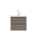 Alya Bath Paterno 24" Single Gray Modern Wall Mounted Bathroom Vanity With Acrylic Top and Integrated Sink