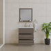 Alya Bath Paterno 30" Single Gray Modern Freestanding Single Bathroom Vanity With Acrylic Top and Integrated Sink