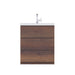Alya Bath Paterno 30" Single Rosewood Modern Freestanding Bathroom Vanity With Acrylic Top and Integrated Sink