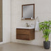 Alya Bath Paterno 30" Single Rosewood Modern Wall Mounted Bathroom Vanity With Acrylic Top and Integrated Sink