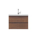 Alya Bath Paterno 30" Single Rosewood Modern Wall Mounted Bathroom Vanity With Acrylic Top and Integrated Sink