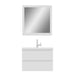 Alya Bath Paterno 30" Single White Modern Wall Mounted Bathroom Vanity With Acrylic Top and Integrated Sink