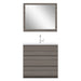 Alya Bath Paterno 36" Single Gray Modern Freestanding Bathroom Vanity With Acrylic Top and Integrated Sink