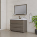 Alya Bath Paterno 48" Single Gray Modern Freestanding Bathroom Vanity With Acrylic Top and Integrated Sink