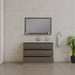 Alya Bath Paterno 48" Single Gray Modern Freestanding Bathroom Vanity With Acrylic Top and Integrated Sink