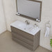 Alya Bath Paterno 48" Single Gray Modern Freestanding Bathroom Vanity With Acrylic Top and Integrated Sink