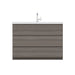 Alya Bath Paterno 48" Single Gray Modern Freestanding Bathroom Vanity With Acrylic Top and Integrated Sink