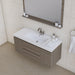 Alya Bath Paterno 48" Single Gray Modern Wall Mounted Bathroom Vanity With Acrylic Top and Integrated Sink