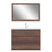 Alya Bath Paterno 48" Single Rosewood Modern Freestanding Bathroom Vanity With Acrylic Top and Integrated Sink