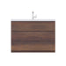Alya Bath Paterno 48" Single Rosewood Modern Freestanding Bathroom Vanity With Acrylic Top and Integrated Sink