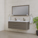 Alya Bath Paterno 60" Double Gray Modern Wall Mounted Bathroom Vanity With Acrylic Top and Integrated Sink