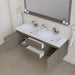 Alya Bath Paterno 60" Double Gray Modern Wall Mounted Bathroom Vanity With Acrylic Top and Integrated Sink