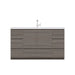 Alya Bath Paterno 60" Single Gray Modern Freestanding Single Bathroom Vanity With Acrylic Top and Integrated Sink