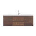 Alya Bath Paterno 60" Single Rosewood Modern Wall Mounted Bathroom Vanity With Acrylic Top and Integrated Sink