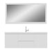 Alya Bath Paterno 60" Single White Modern Wall Mounted Bathroom Vanity With Acrylic Top and Integrated Sink