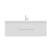 Alya Bath Paterno 60" Single White Modern Wall Mounted Bathroom Vanity With Acrylic Top and Integrated Sink