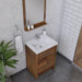 Alya Bath Sortino 24" Single Rosewood Modern Freestanding Bathroom Vanity With Acrylic Top and Integrated Sink
