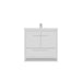 Alya Bath Sortino 36" Single White Modern Freestanding Bathroom Vanity With Acrylic Top and Integrated Sink