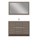 Alya Bath Sortino 48" Single Gray Modern Freestanding Bathroom Vanity With Acrylic Top and Integrated Sink