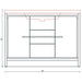 Alya Bath Sortino 48" Single Gray Modern Freestanding Bathroom Vanity With Acrylic Top and Integrated Sink
