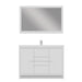 Alya Bath Sortino 48" Single White Modern Freestanding Bathroom Vanity With Acrylic Top and Integrated Sink