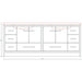 Alya Bath Sortino 84" Double Gray Modern Freestanding Bathroom Vanity With Acrylic Top and Integrated Sink
