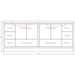 Alya Bath Sortino 84" Double White Modern Freestanding Bathroom Vanity With Acrylic Top and Integrated Sink