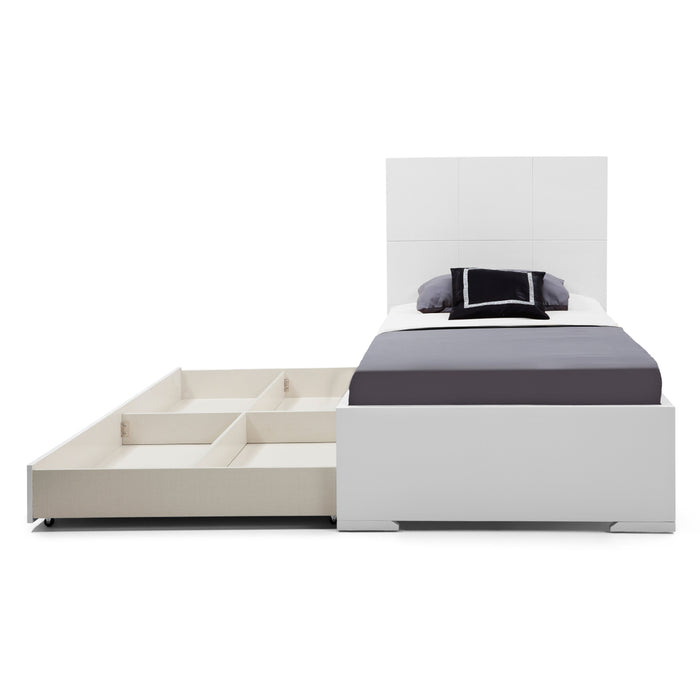 Whiteline Modern Living Anna Twin Trundle Bed
