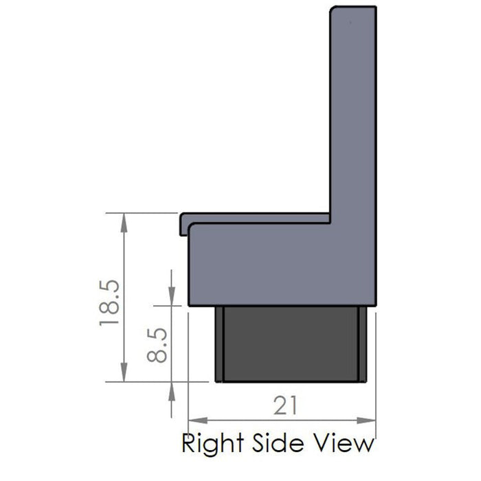 Oak Street Manufacturing Double 44" x 42" Aristocrat Wood Frame Booth