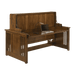 Night and Day Furniture Artisan Desk Bed Complete in Black Walnut