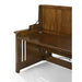 Night and Day Furniture Artisan Desk Bed Complete in Black Walnut