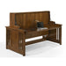 Night and Day Furniture Artisan Desk Bed Complete in Black Walnut