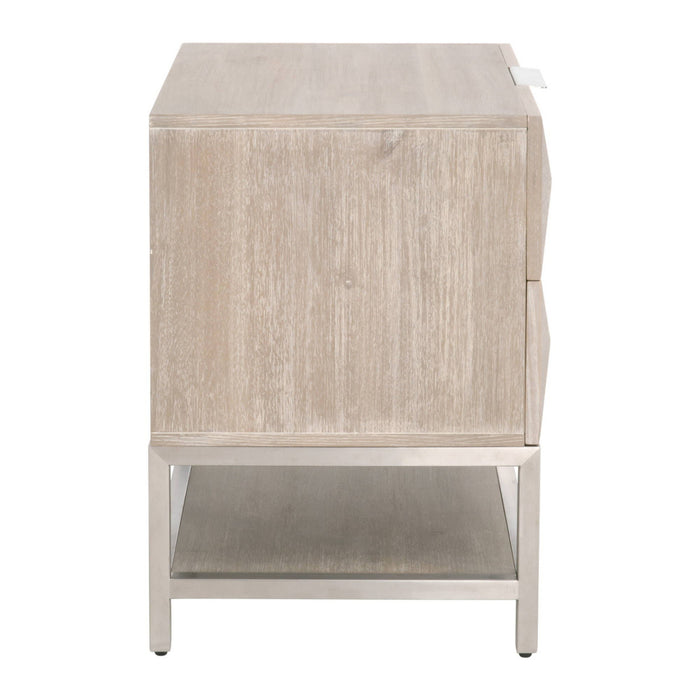 Essentials For Living Traditions Atlas 2-Drawer Nightstand 6150.NG/BSTL