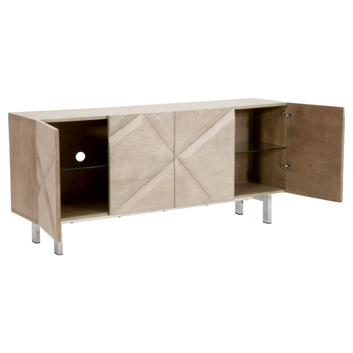 Essentials For Living Meridian Atticus Media Sideboard 1650.NGA/CHR