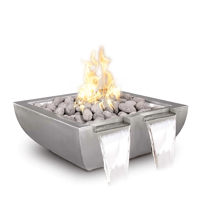The Outdoor Plus Avalon Fire & Water Twin Spill Bowl | Stainless Steel