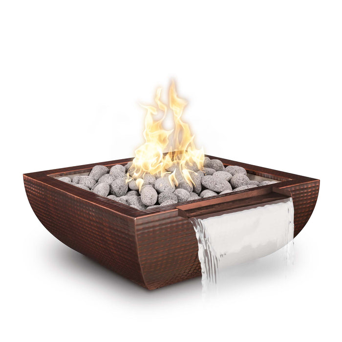 The Outdoor Plus Avalon Fire & Water Wide Spill Bowl | Hammered Copper