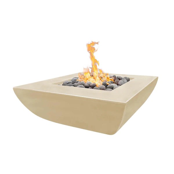 The Outdoor Plus 42" Avalon Wide Ledge Fire Pit | GFRC Concrete