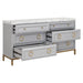 Essentials For Living Traditions Azure Carrera 6-Drawer Double Dresser 6155.DGR-BGLD/WHT