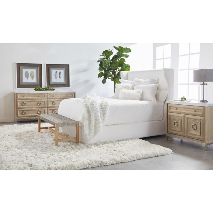 Essentials For Living Traditions Azure Carrera 6-Drawer Double Dresser 6155.NG-BSTL/WHT