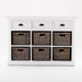 NovaSolo Halifax Buffet with 6 Baskets White B128