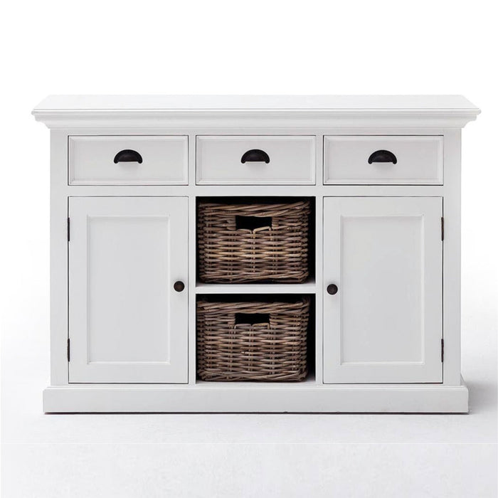 NovaSolo Halifax Buffet with 2 Baskets White B129