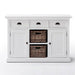 NovaSolo Halifax Buffet with 2 Baskets White B129