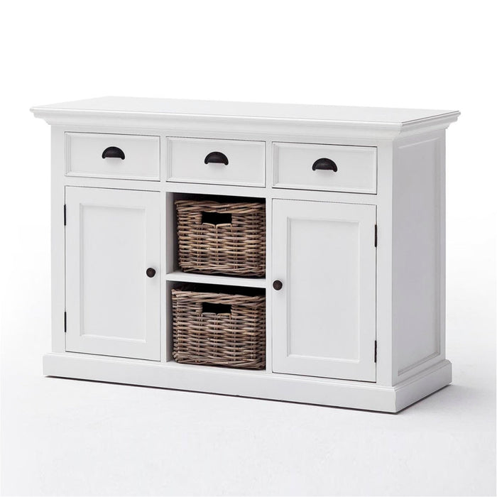 NovaSolo Halifax Buffet with 2 Baskets White B129